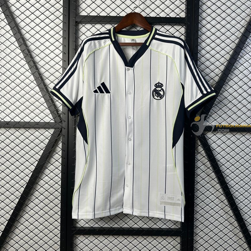Camiseta Estilo Beisbol Real Madrid 2025-2026