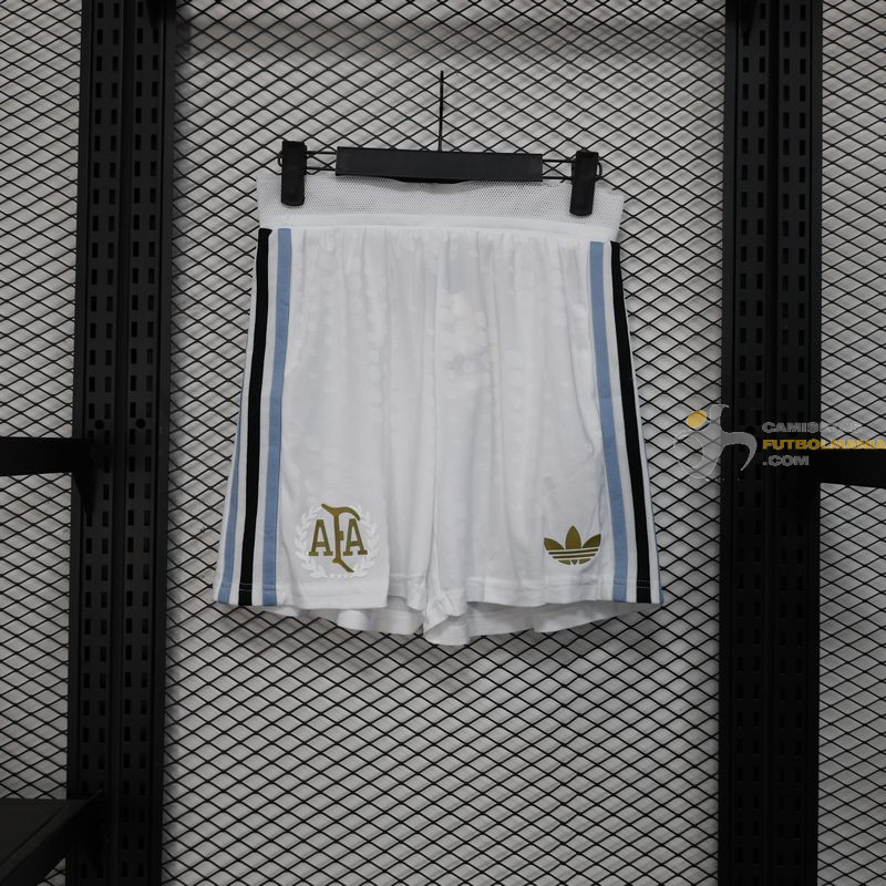 Pantalón Fútbol Argentina Blanco Versión Jugador 2025