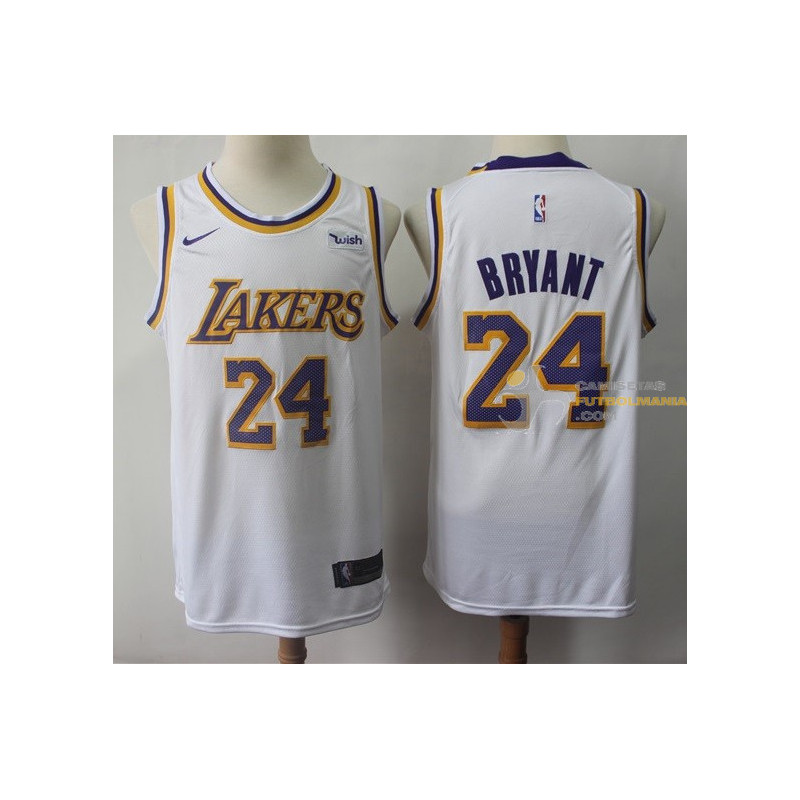 Camiseta NBA Kobe Bryant Los Angeles Lakers Blanca Fan Edition 2019-2020