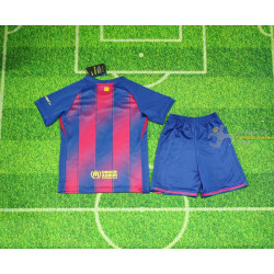 Camiseta y Pantalón Fútbol Niños Barcelona Primera Equipación 2025-2026