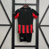 Camiseta y Pantalón Fútbol Niños AC Milan Primera Equipación 2025-2026