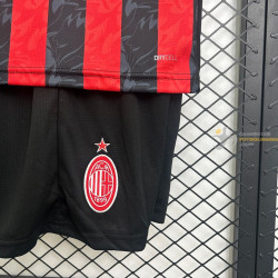 Camiseta y Pantalón Fútbol Niños AC Milan Primera Equipación 2025-2026