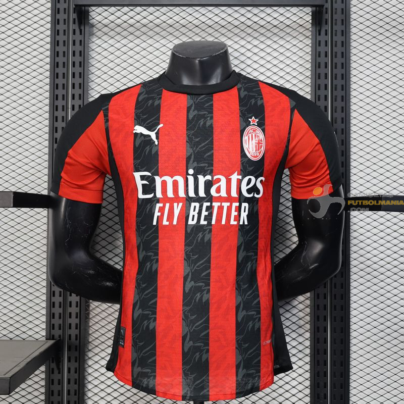 Camiseta Fútbol AC Milan Primera Equipación Versión Jugador 2025-2026