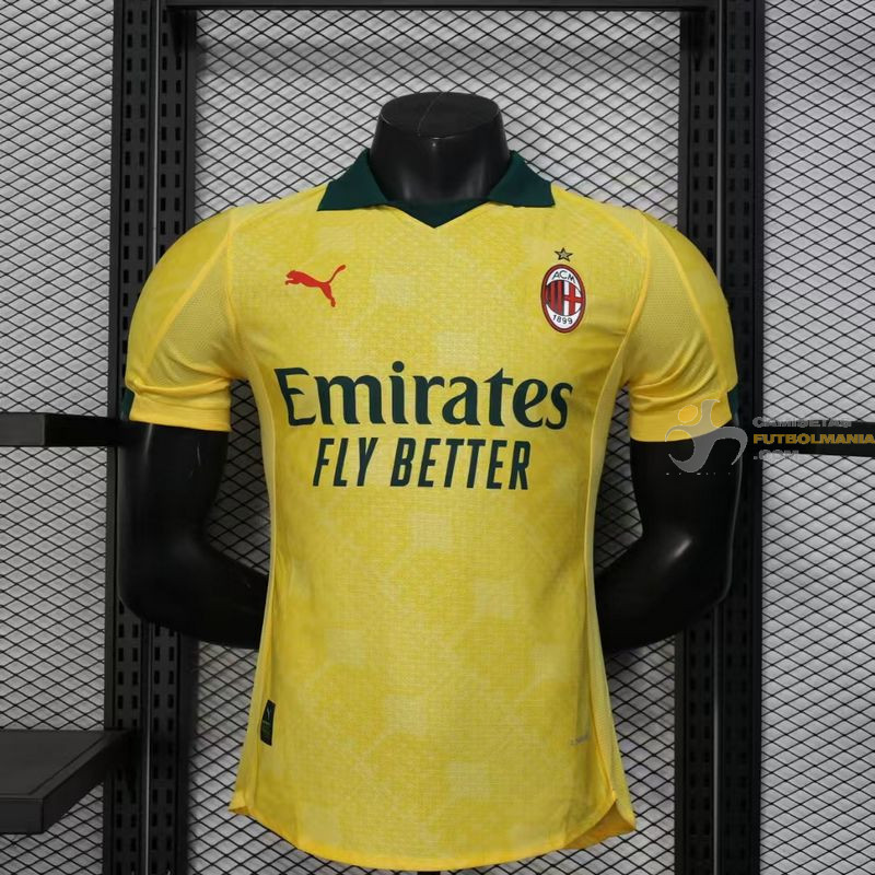 Camiseta Fútbol AC Milan Tercera Equipación Versión Jugador 2025-2026