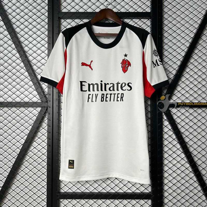 Camiseta Fútbol AC Milan Segunda Equipación 2025-2026