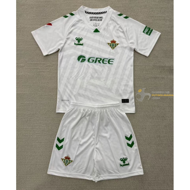 Camiseta y Pantalón Fútbol Niños Betis Portero Segunda Equipación 2025-2026