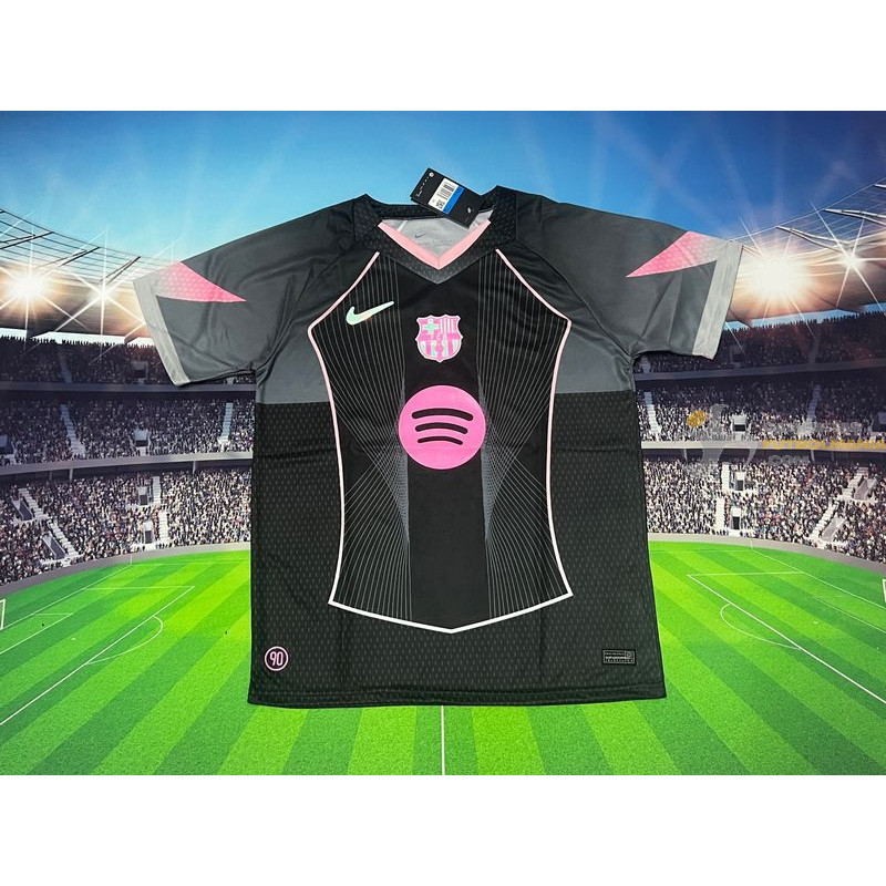 Camiseta Fútbol Barcelona Edición Especial Negra Rosa 2025-2026