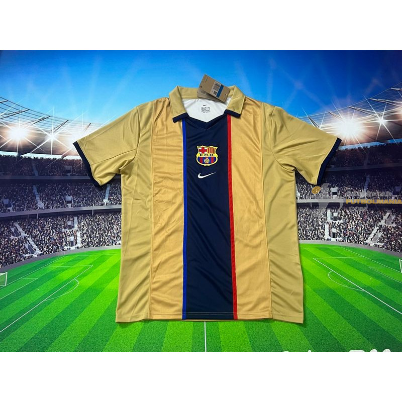 Camiseta Fútbol Barcelona Travis Scott Segunda Equipación Retro 2001-2002
