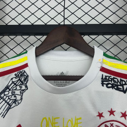 Camiseta Fútbol Ajax Edición Especial Bob Marley Blanca 2025-2026