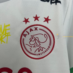 Camiseta Fútbol Ajax Edición Especial Bob Marley Blanca 2025-2026