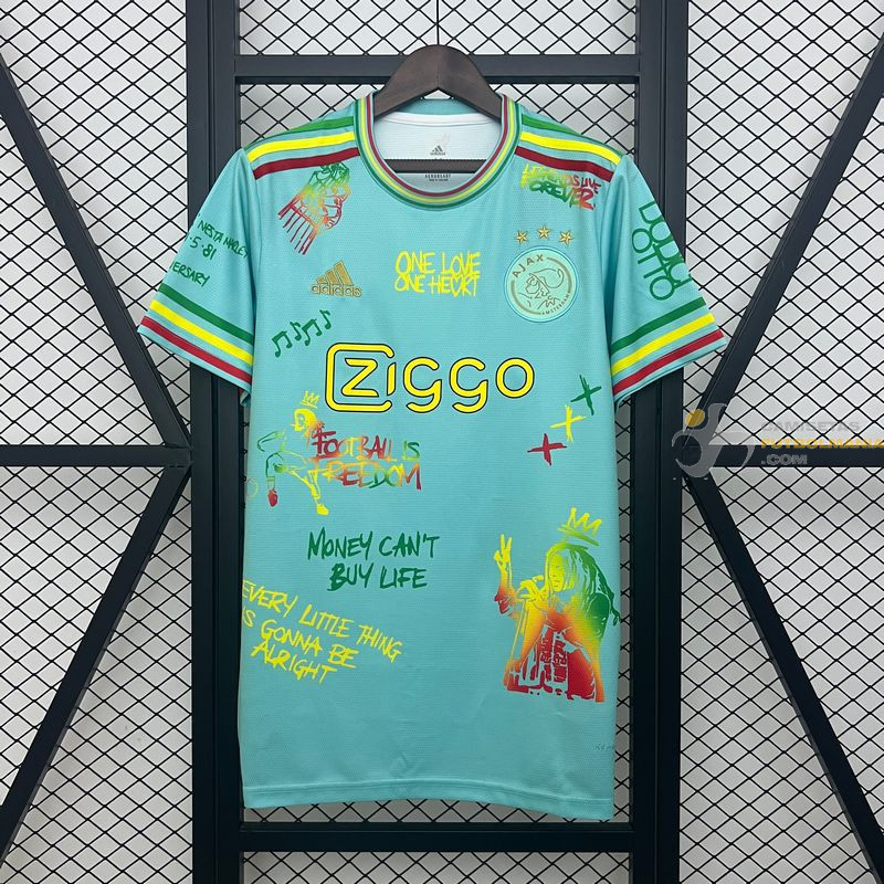 Camiseta Fútbol Ajax Edición Especial Bob Marley Azul 2025-2026