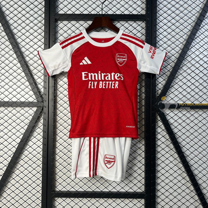 Camiseta y Pantalón Fútbol Niños Arsenal Primera Equipación 2025-2026