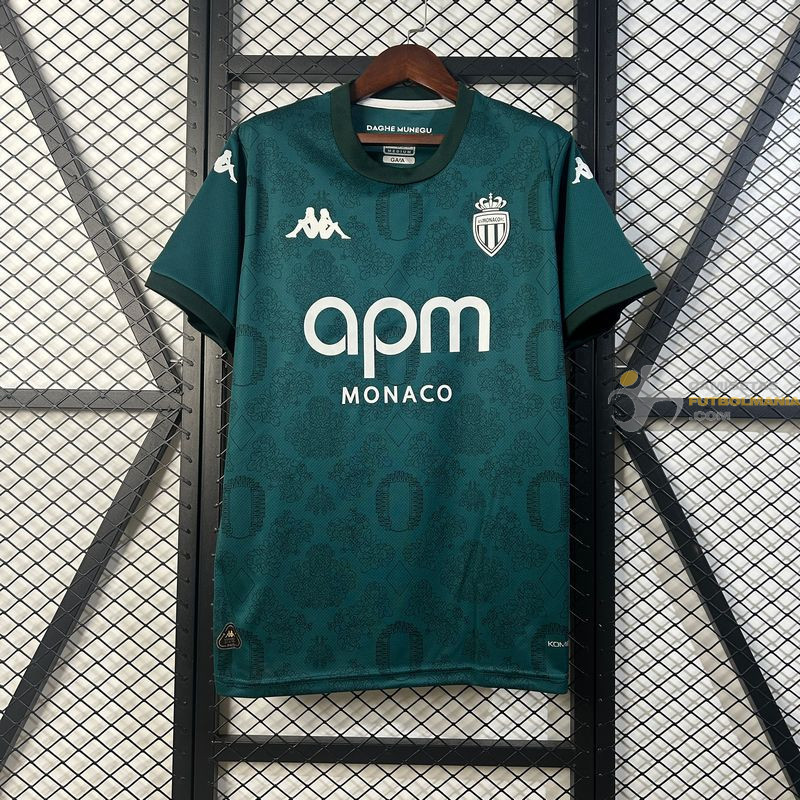 Camiseta Fútbol Mónaco Segunda Equipación 2024-2025