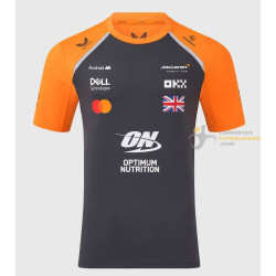 Camiseta F1 Lando Norris 4 McLaren Formula 1 Team Negra 2025