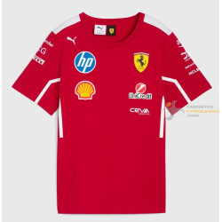 Camiseta F1 Scuderia Ferrari Roja 2025
