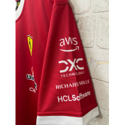 Camiseta F1 Scuderia Ferrari Cuello Bicolor 2025