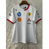 Camiseta F1 Scuderia Ferrari Cuello Bicolor Blanca 2025