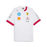 Camiseta F1 Scuderia Ferrari Cuello Bicolor Blanca 2025
