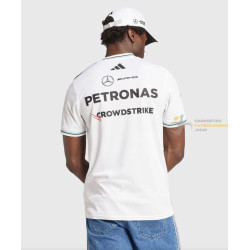 Camiseta F1 Mercedes Racing Team Blanca 2025