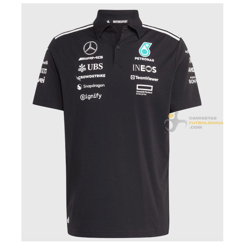 Polo F1 Mercedes Racing Team Negro 2025