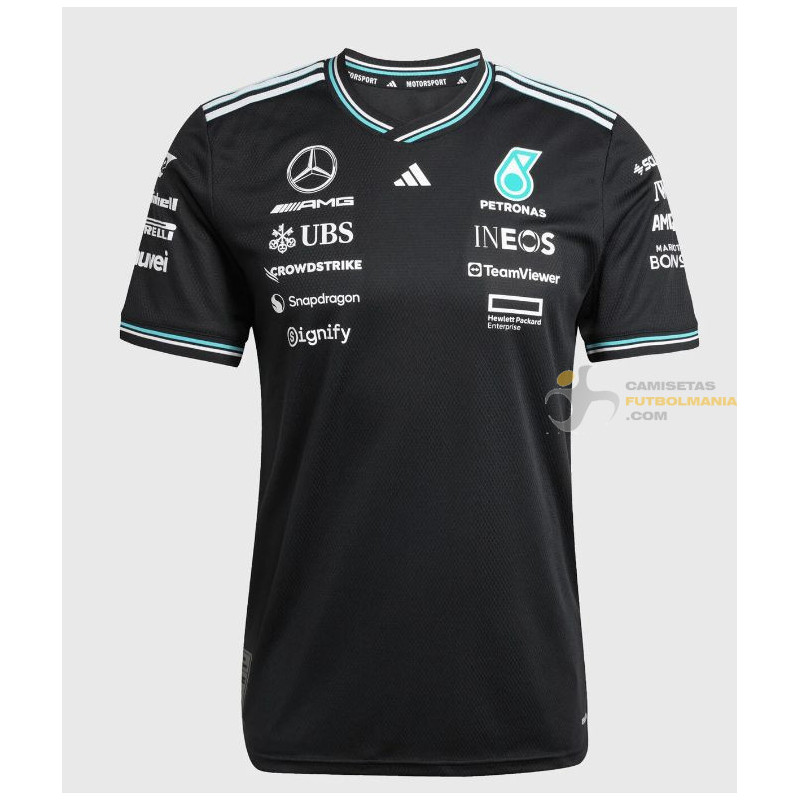 Camiseta F1 Mercedes Racing Team Negra 2025