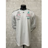 Camiseta F1 Mercedes Racing Team Blanca Manga Larga 2025