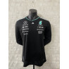 Camiseta F1 Mercedes Racing Team Negra Manga Larga 2025