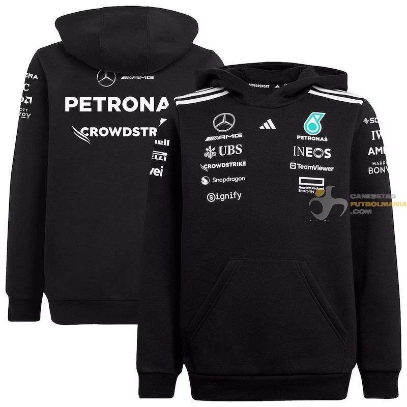 Sudadera Capucha McLaren F1 Racing Team Negra 2025