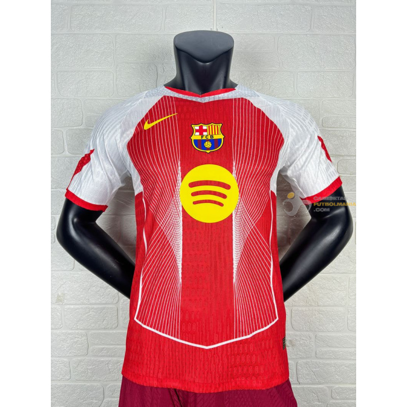 Camiseta Fútbol Barcelona Edición Especial Roja Versión Jugador 2025-2026