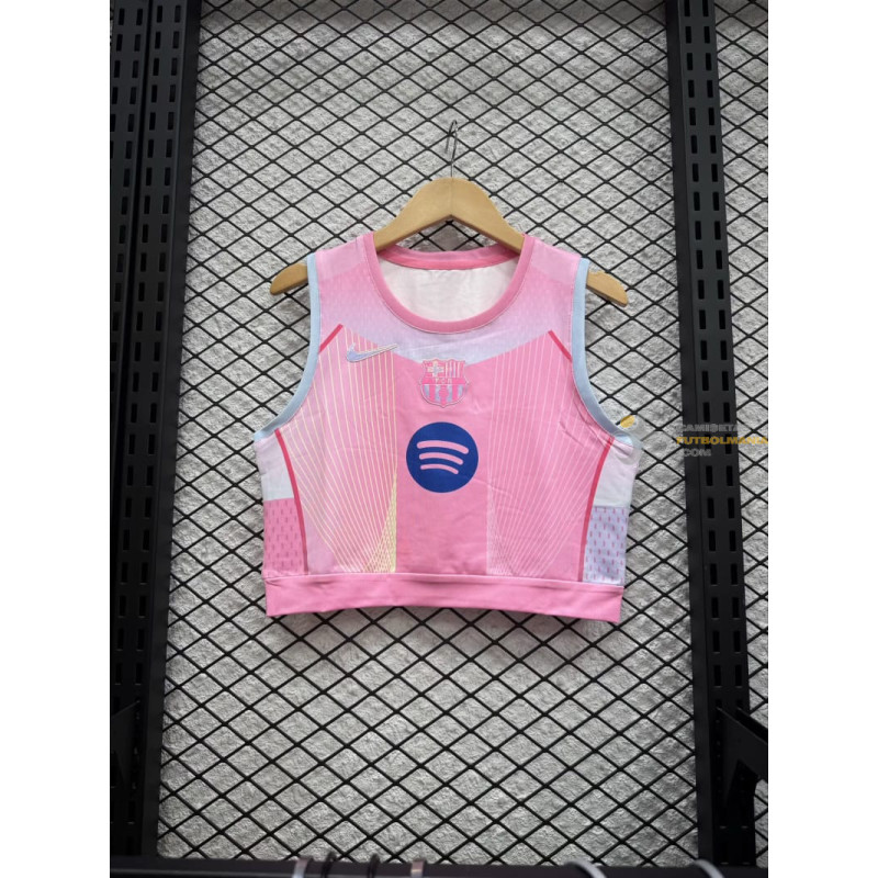 Camiseta Top Sin Mangas Fútbol Mujer Barcelona Edición Especial Rosa 2025-2026