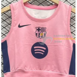 Camiseta Top Sin Mangas Fútbol Mujer Barcelona Edición Especial Rosa Z 2025-2026
