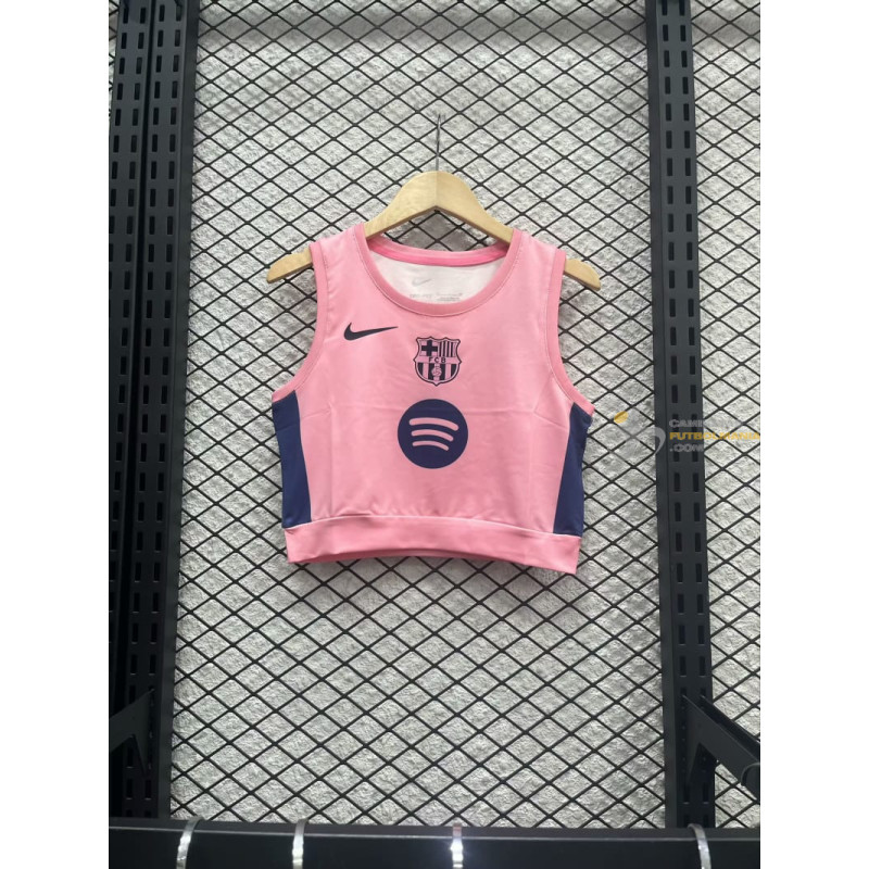 Camiseta Top Sin Mangas Fútbol Mujer Barcelona Edición Especial Rosa Z 2025-2026