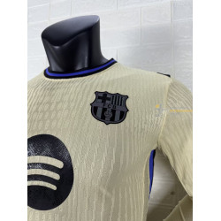 Camiseta Fútbol Barcelona Segunda Equipación Versión Jugador Manga Larga 2025-2026