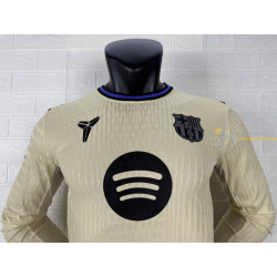 Camiseta Fútbol Barcelona Segunda Equipación Versión Jugador Manga Larga 2025-2026