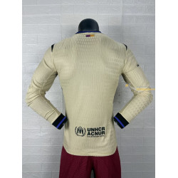 Camiseta Fútbol Barcelona Segunda Equipación Versión Jugador Manga Larga 2025-2026