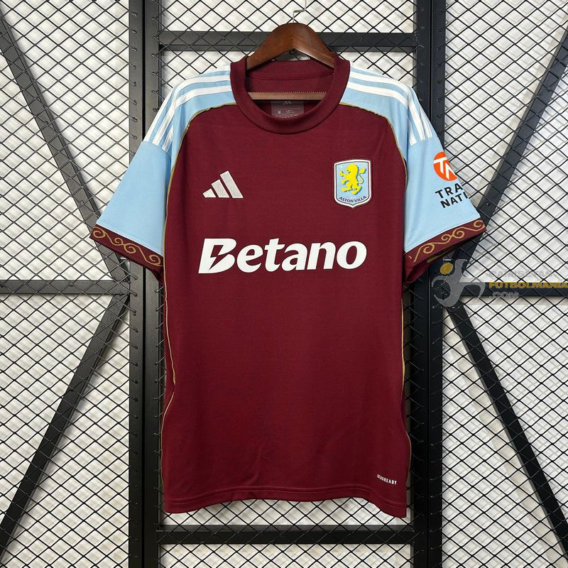 Camiseta Fútbol Aston Villa Primera Equipación 2025-2026