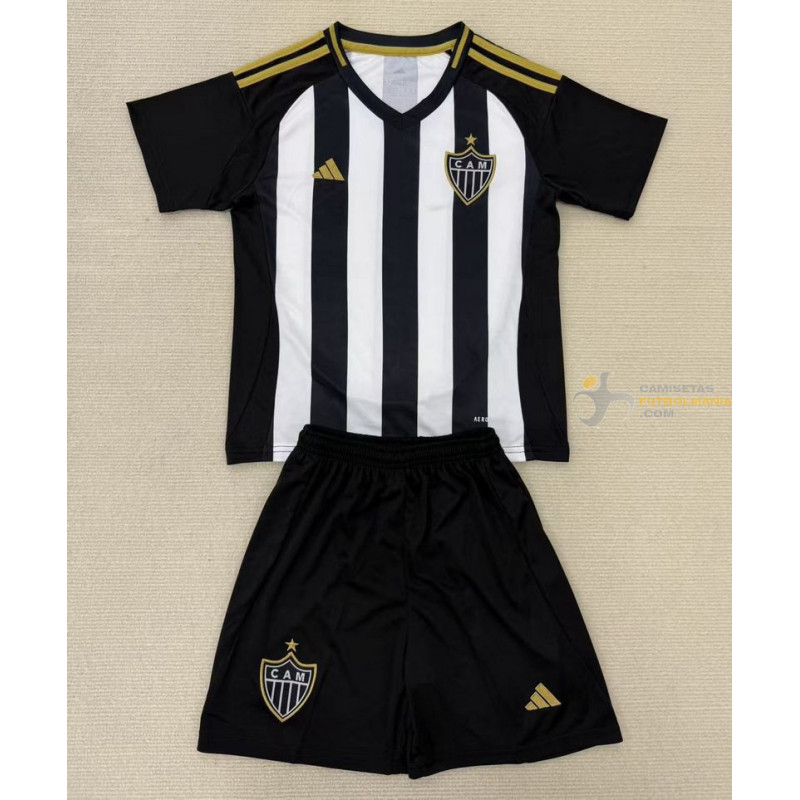 Camiseta y Pantalón Niños Atlético Minerio Primera Equipación 2025-2026