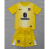Camiseta y Pantalón Fútbol Niños Atlético de Madrid Portero Amarilla 2025-2026