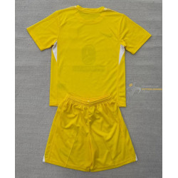 Camiseta y Pantalón Fútbol Niños Atlético de Madrid Portero Amarilla 2025-2026