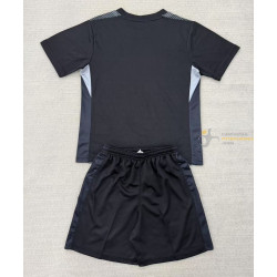 Camiseta y Pantalón Fútbol Niños Atlético de Madrid Portero Negra 2025-2026