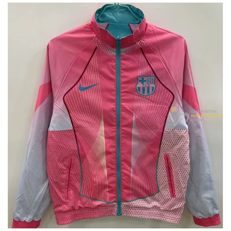 Cortavientos Barcelona Reversible Azul y Rosa Edición Especial 2025-2026