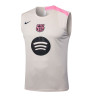 Camiseta Fútbol Sin Mangas Barcelona Entrenamiento Cream 2025-2026
