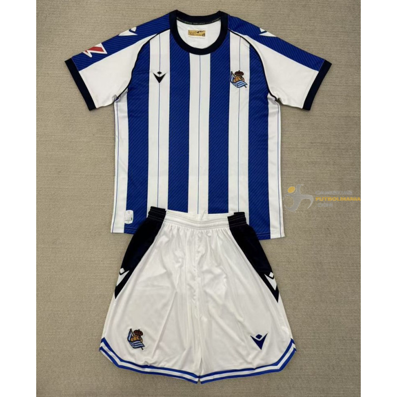 Camiseta y Pantalón Niños Real Sociedad Primera Equipación 2025-2026