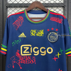 Camiseta Fútbol Ajax Edición Especial Bob Marley Azul Oscuro 2025-2026