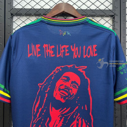 Camiseta Fútbol Ajax Edición Especial Bob Marley Azul Oscuro 2025-2026