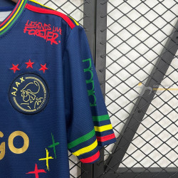 Camiseta Fútbol Ajax Edición Especial Bob Marley Azul Oscuro 2025-2026