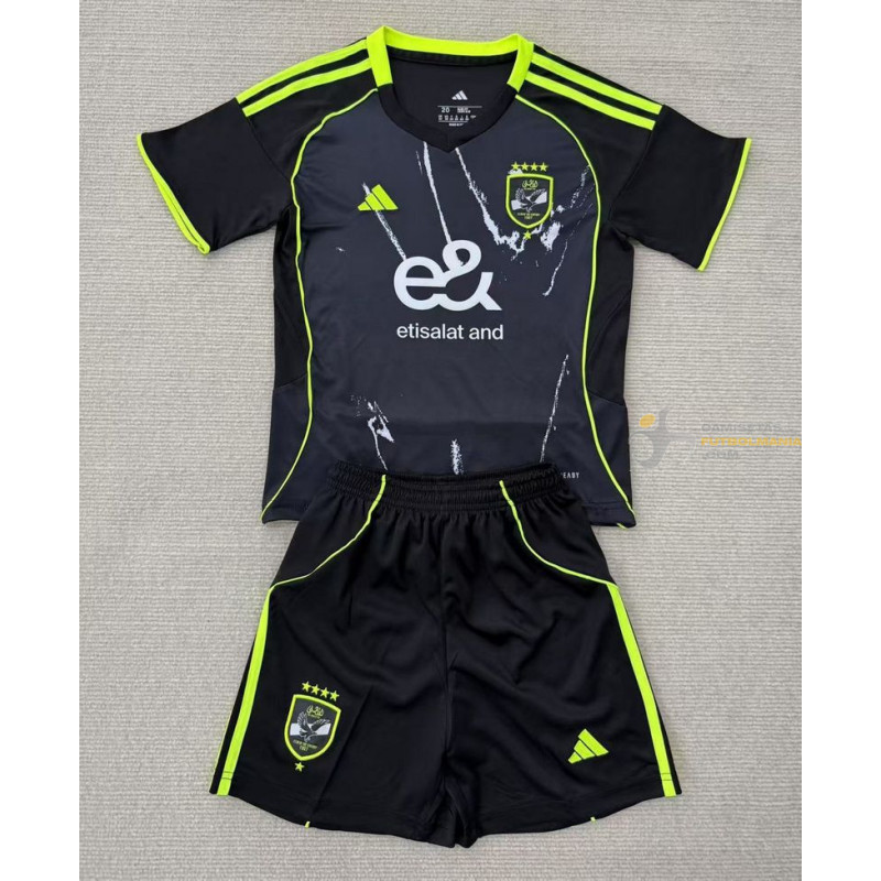 Camiseta y Pantalón Niños Al Ahly Segunda Equipación 2025-2026