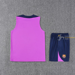 Camiseta Sin Mangas y Pantalón Barcelona Entrenamiento Rosa 2025-2026