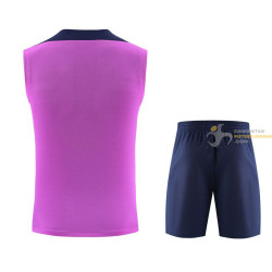 Camiseta Sin Mangas y Pantalón Barcelona Entrenamiento Rosa 2025-2026