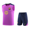 Camiseta Sin Mangas y Pantalón Barcelona Entrenamiento Rosa 2025-2026